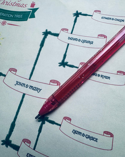 4-Generation-Family-Tree – Christmas Tree Theme (Digital)